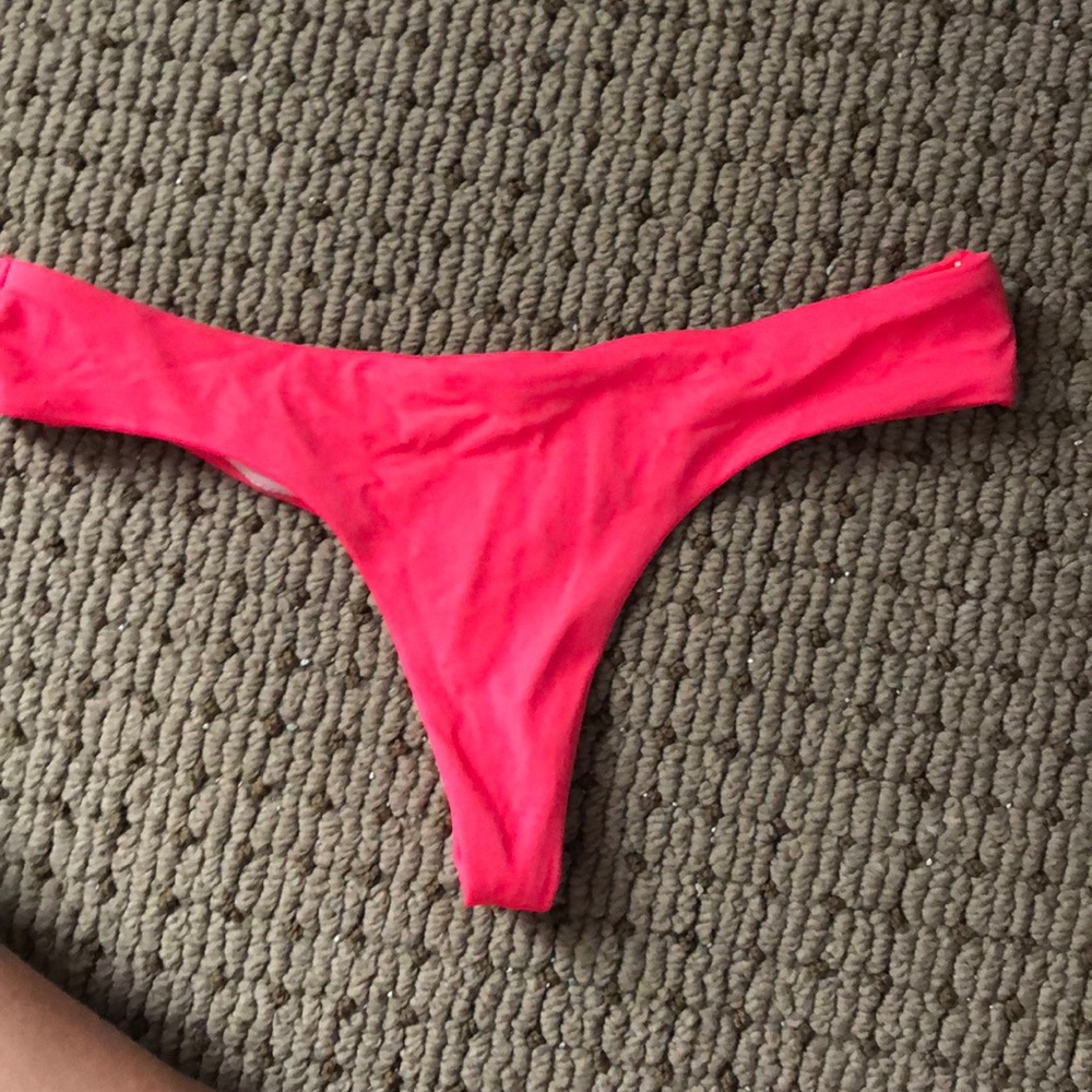 Victoria secret neon pink thong bikini